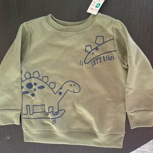 NWT Size 12 Months 
Kids Dinosaur Print Green Sweatshirt